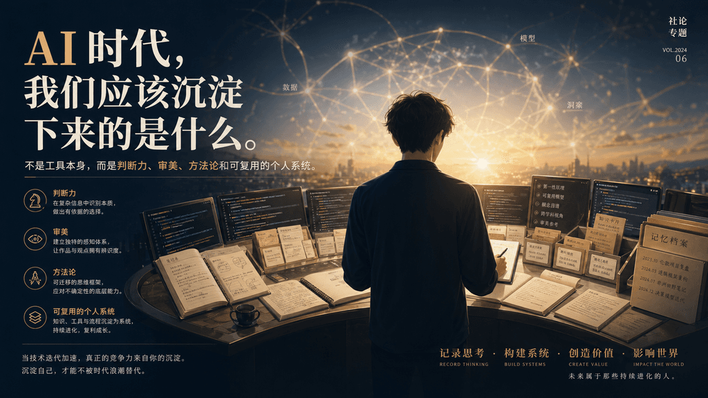 AI 时代,我们应该沉淀下来的是什么