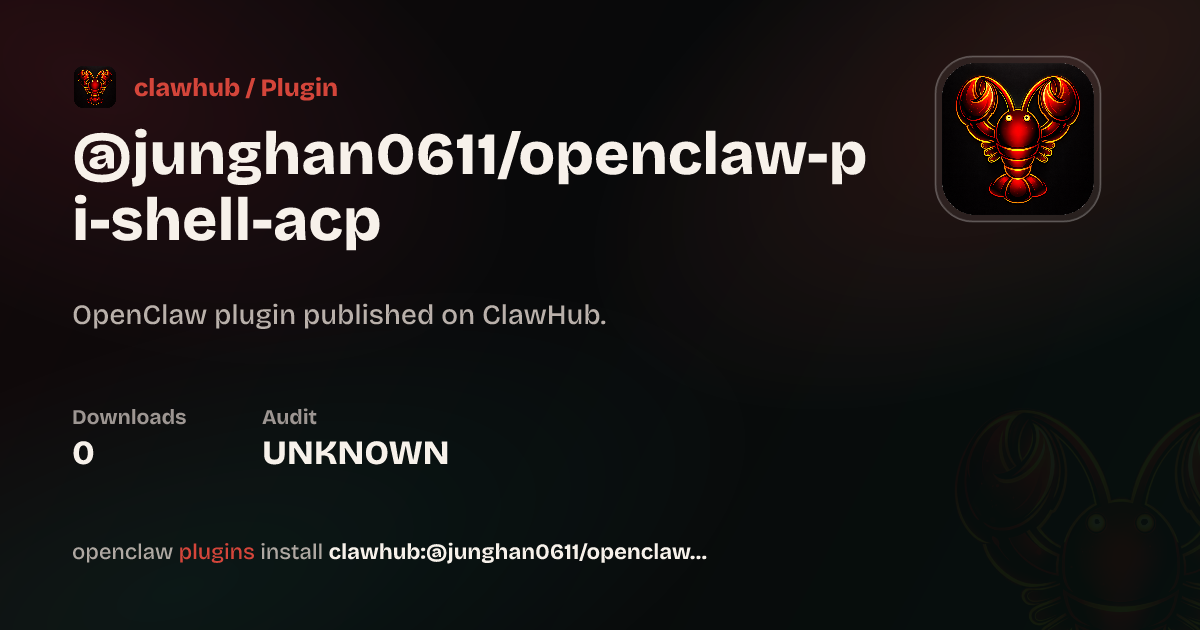 pi-shell-acp — ClawHub Plugins