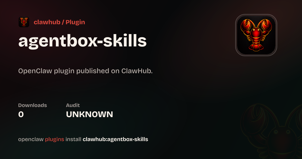 Agentbox Skills — ClawHub Plugins