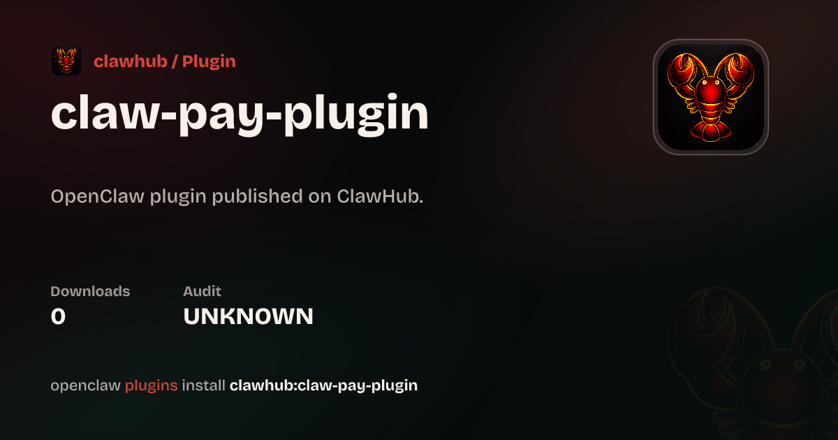 Skill — ClawHub Plugins