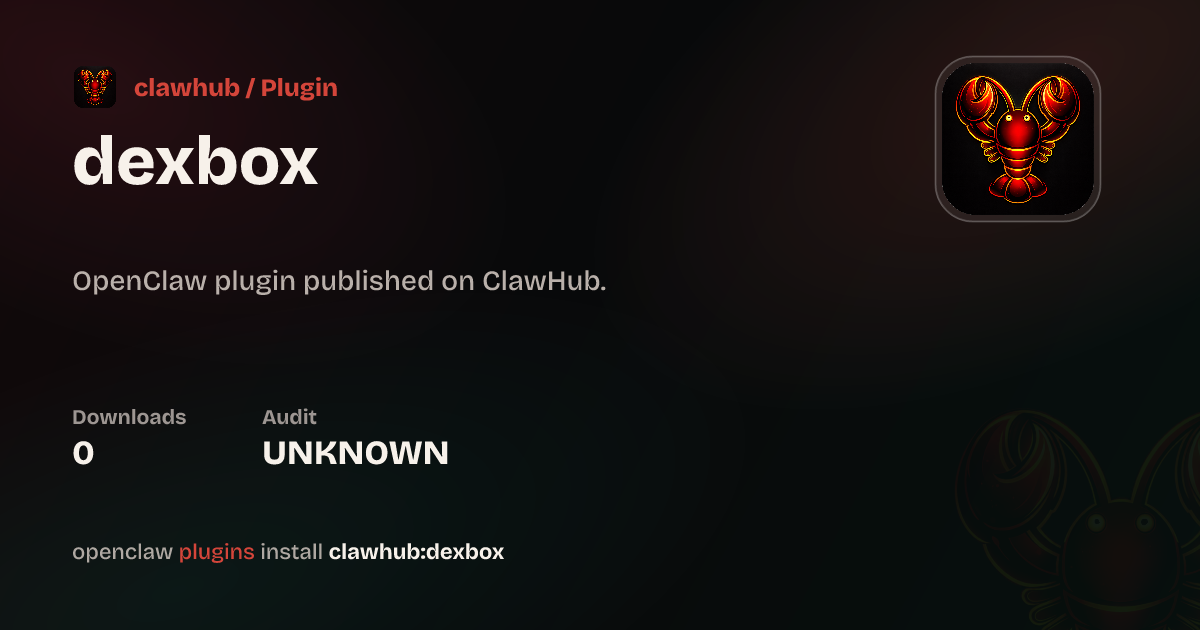 Dexbox Desktop Control — ClawHub Plugins