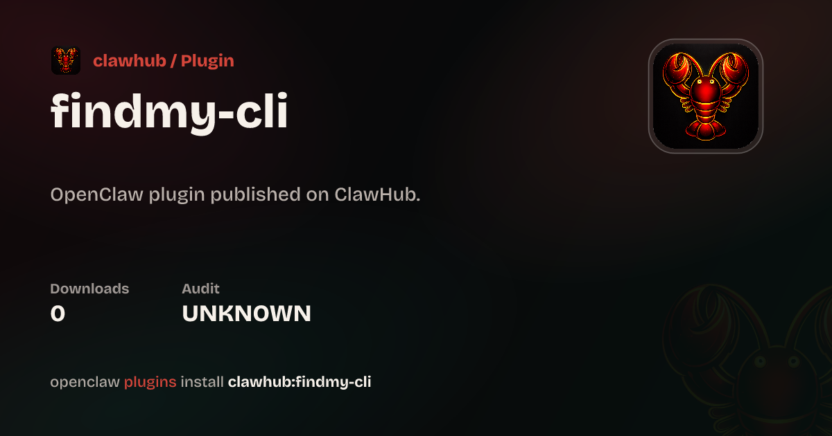 Find My — ClawHub Plugins