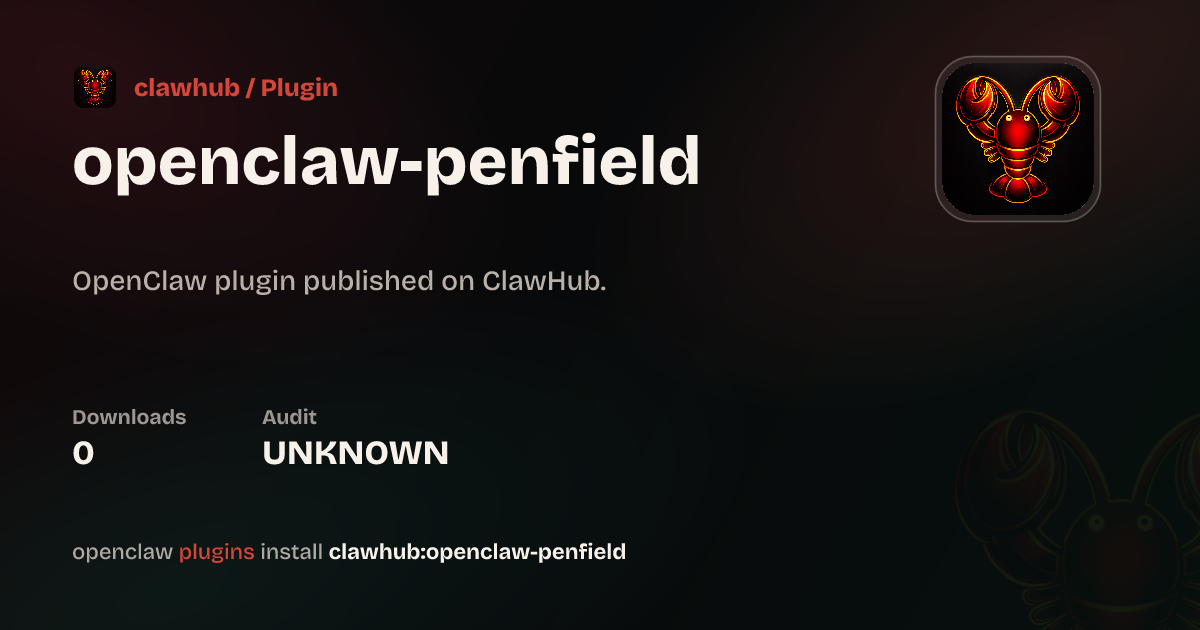 Penfield — ClawHub Plugins