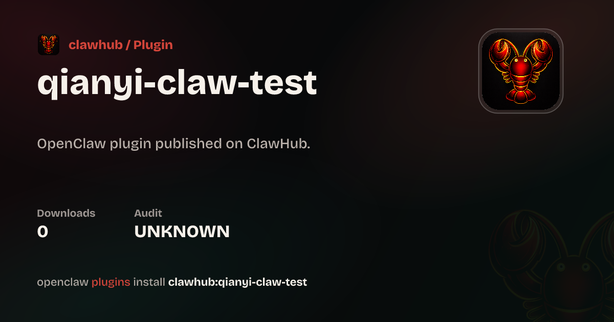 Package — ClawHub Plugins
