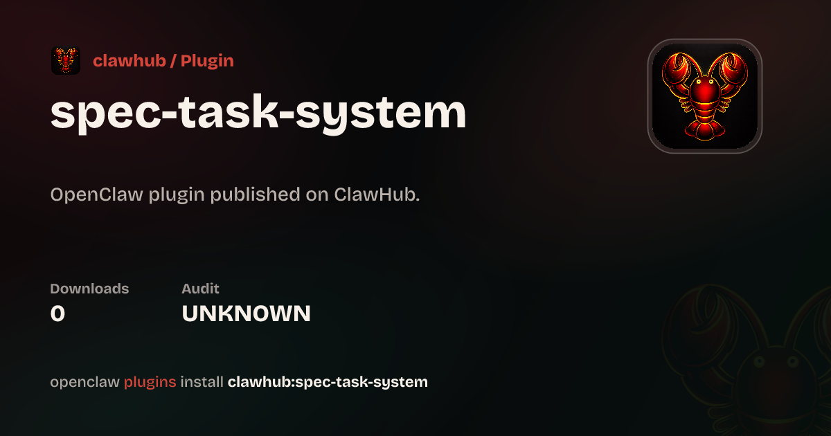 Security audit · Spec-Task System