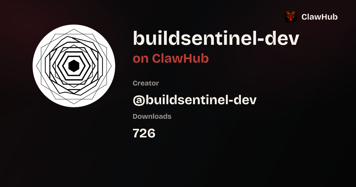 @buildsentinel-dev — ClawHub