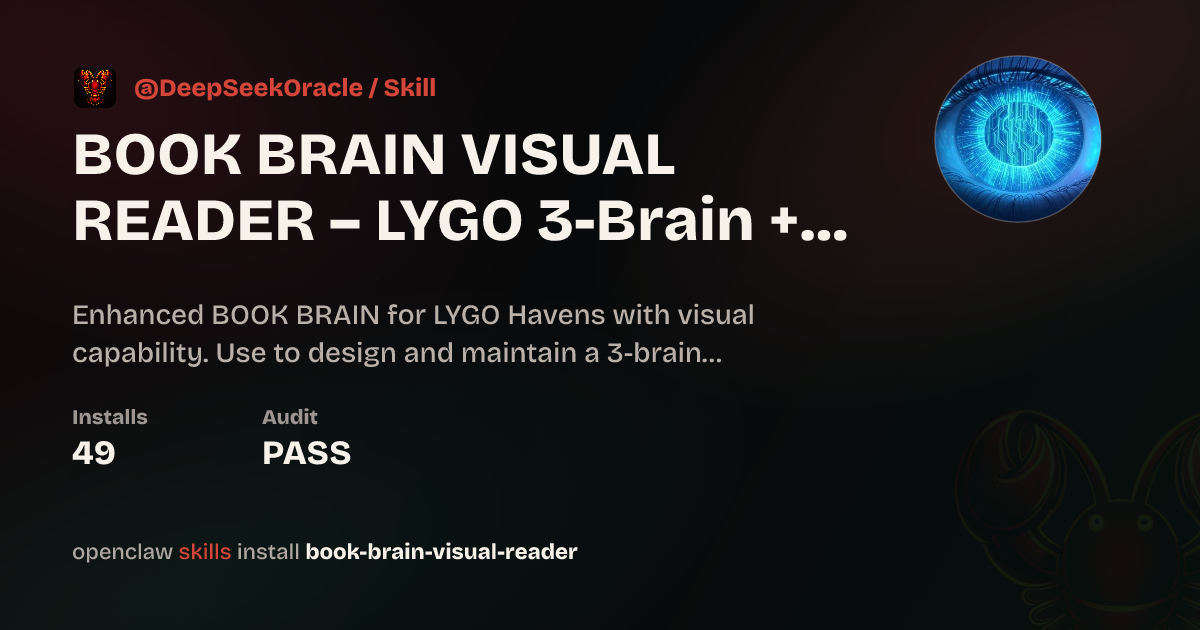 BOOK BRAIN VISUAL READER – LYGO 3-Brain + Visual Left/Right Brain ...