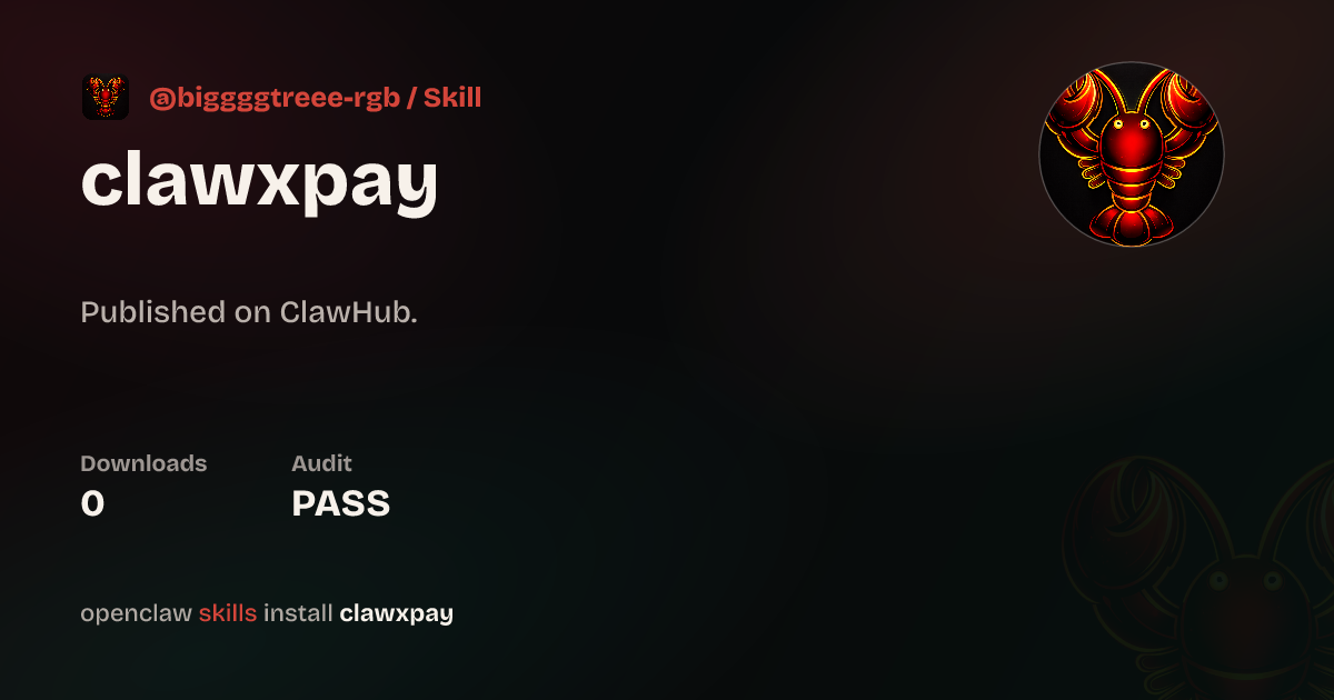 ClawScan security · clawxpay — ClawHub