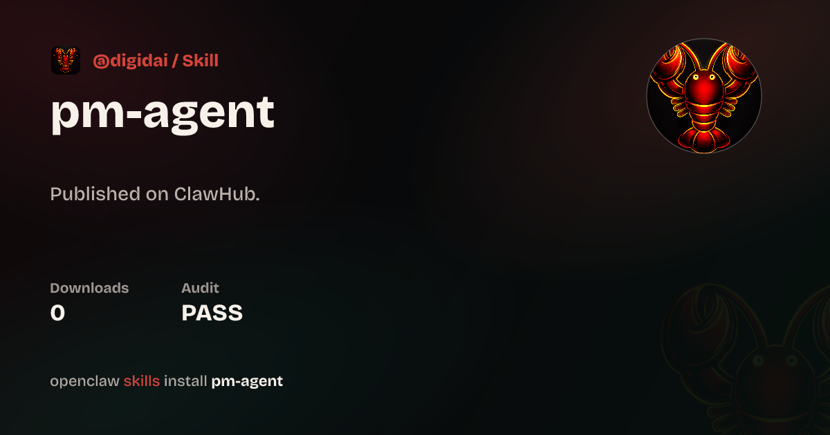 Static analysis security · PM Agent — ClawHub
