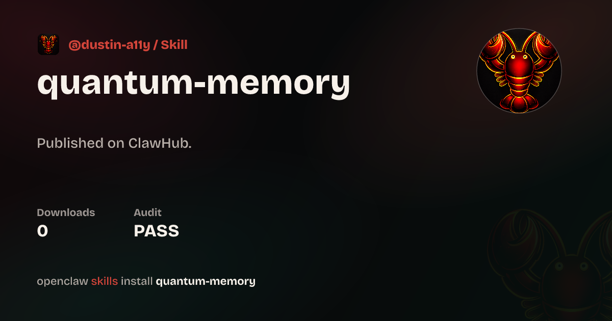 Static analysis security · Quantum Memory Graph — ClawHub
