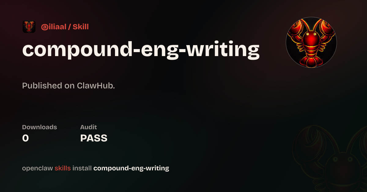 Static analysis security · ia-writing — ClawHub