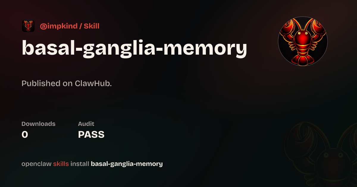 Static analysis security · Basal Ganglia Memory — ClawHub