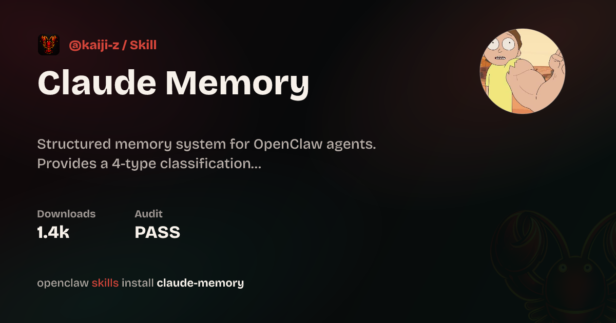 ClawScan security · Claude Memory — ClawHub