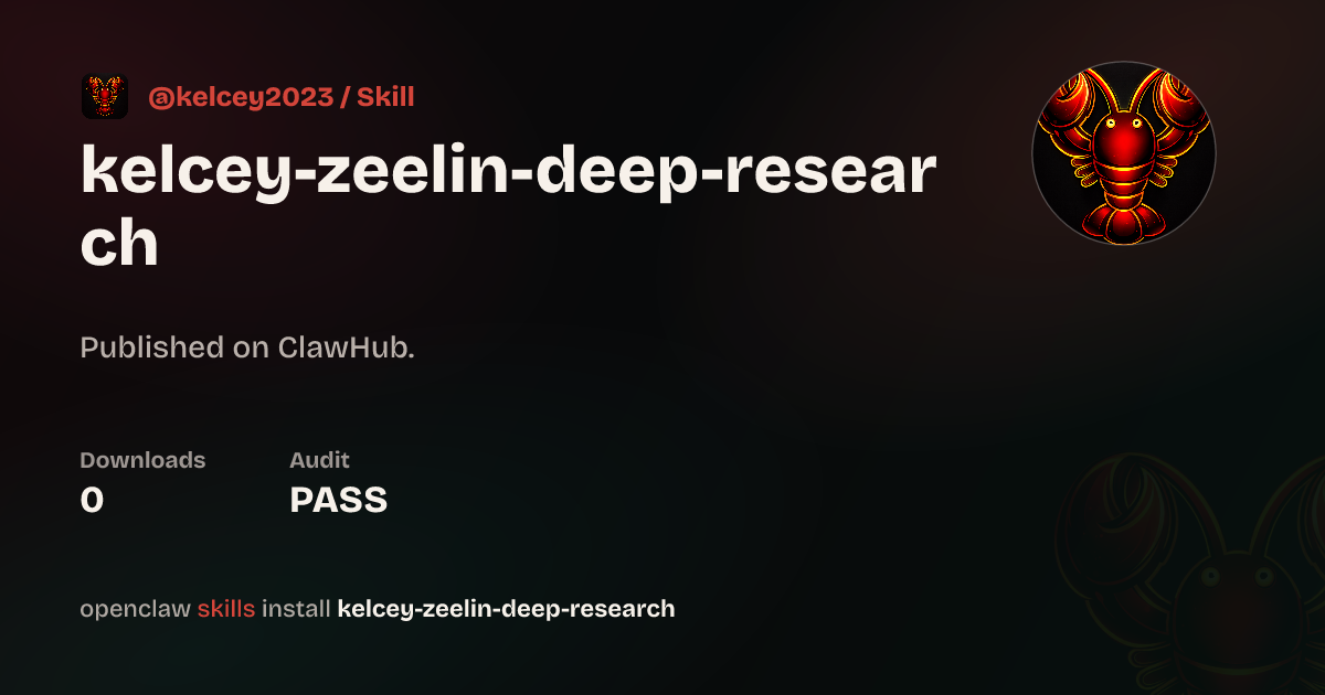 Static analysis security · ZeeLin Deep Research 深度研究 — ClawHub