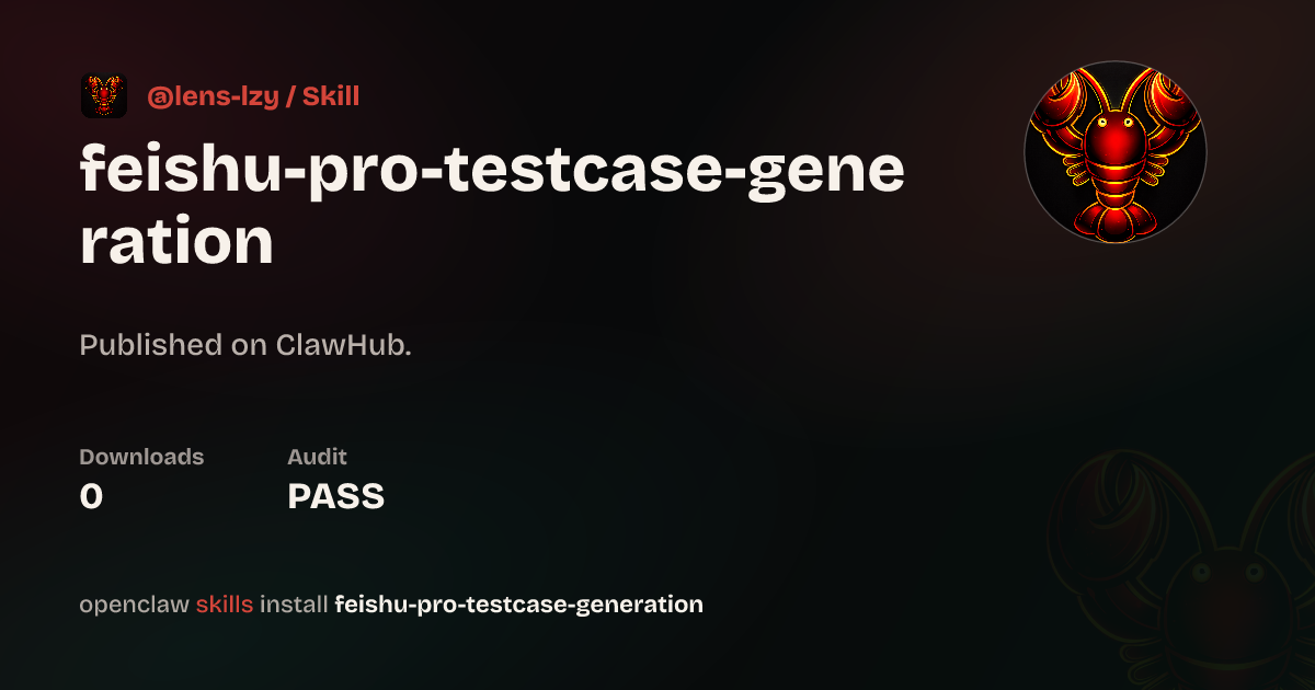 Static analysis security · Automatic Test Case Generation Pro — ClawHub