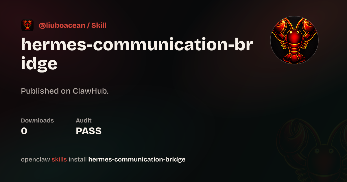Static analysis security · hermes-communication-bridge — ClawHub