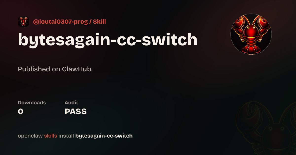Static analysis security · Cc Switch — ClawHub