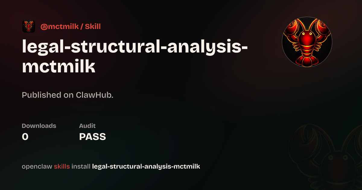 Static analysis security · 法条结构化拆解 — ClawHub