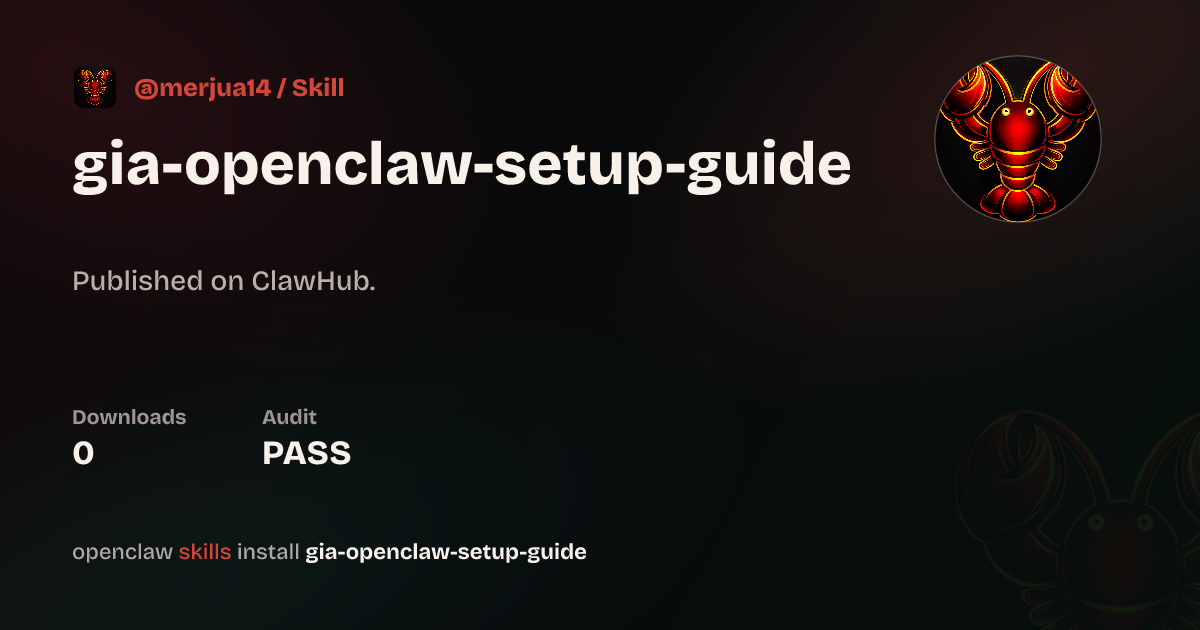 Static analysis security · Gia Openclaw Setup Guide — ClawHub