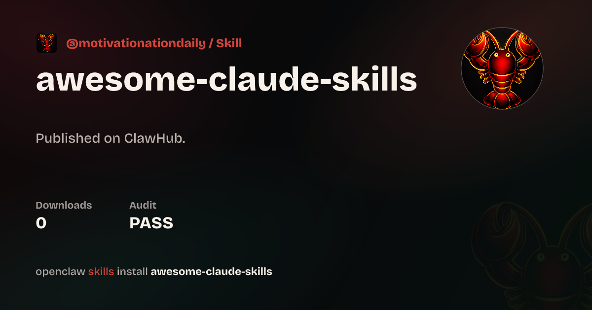 Static analysis security · Awesome Claude Skills — ClawHub