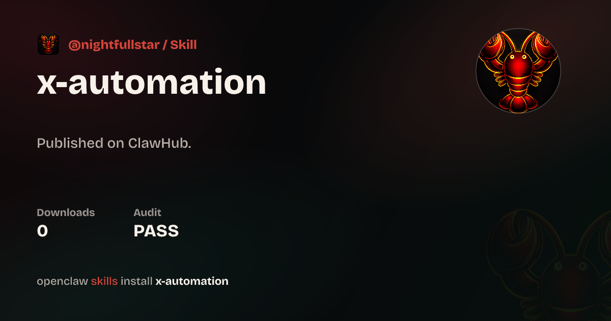 ClawScan security · X Auto-Tweet (Browser) — ClawHub