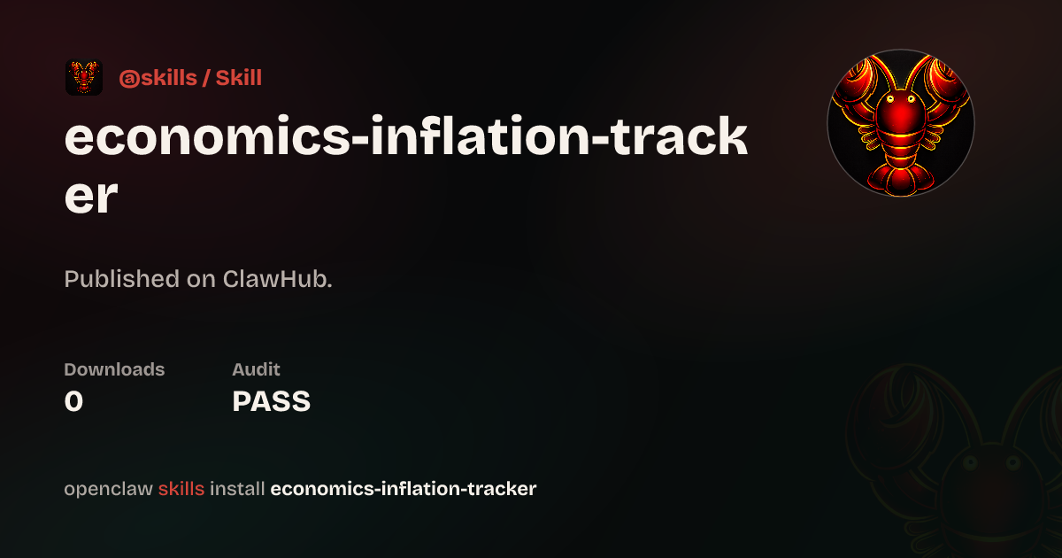 economics-inflation-tracker — ClawHub