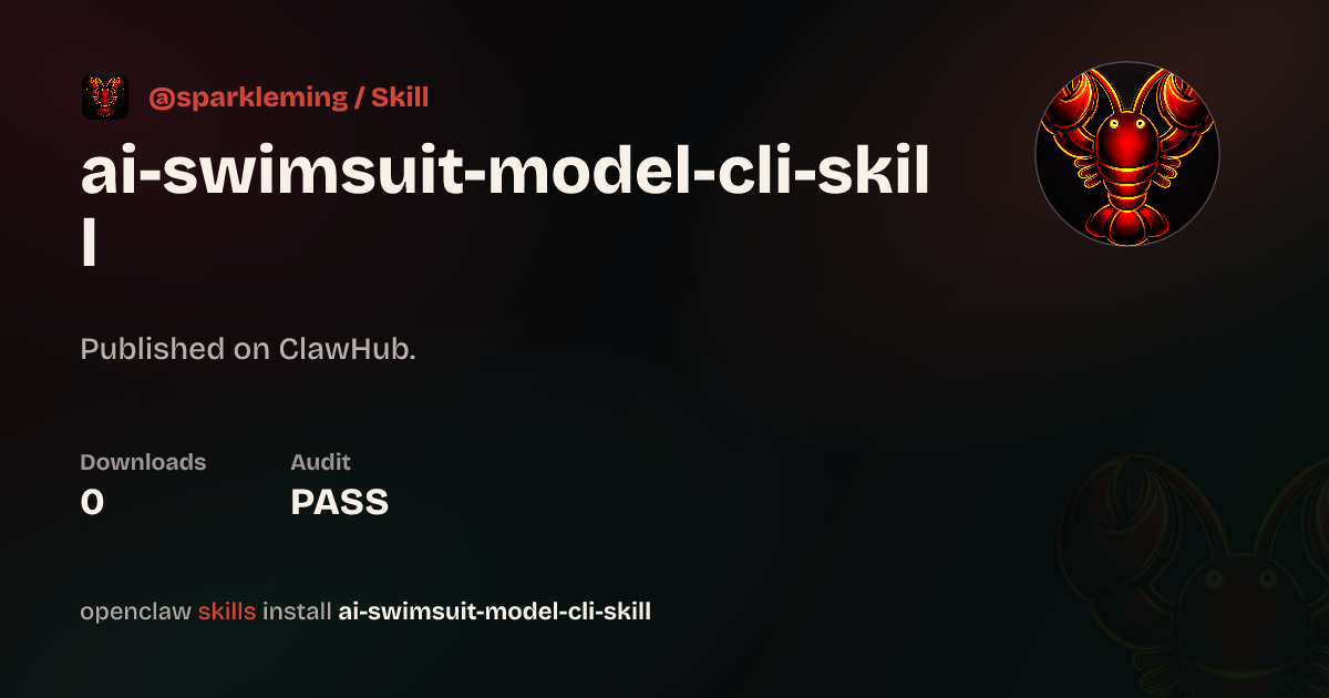 ClawScan security · AI Swimsuit Model – Virtual AI Bikini & Swimwear ...