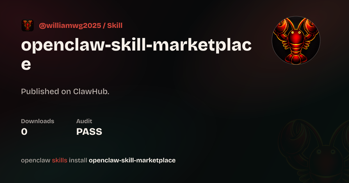 Static analysis security · Openclaw Skill Marketplace — ClawHub