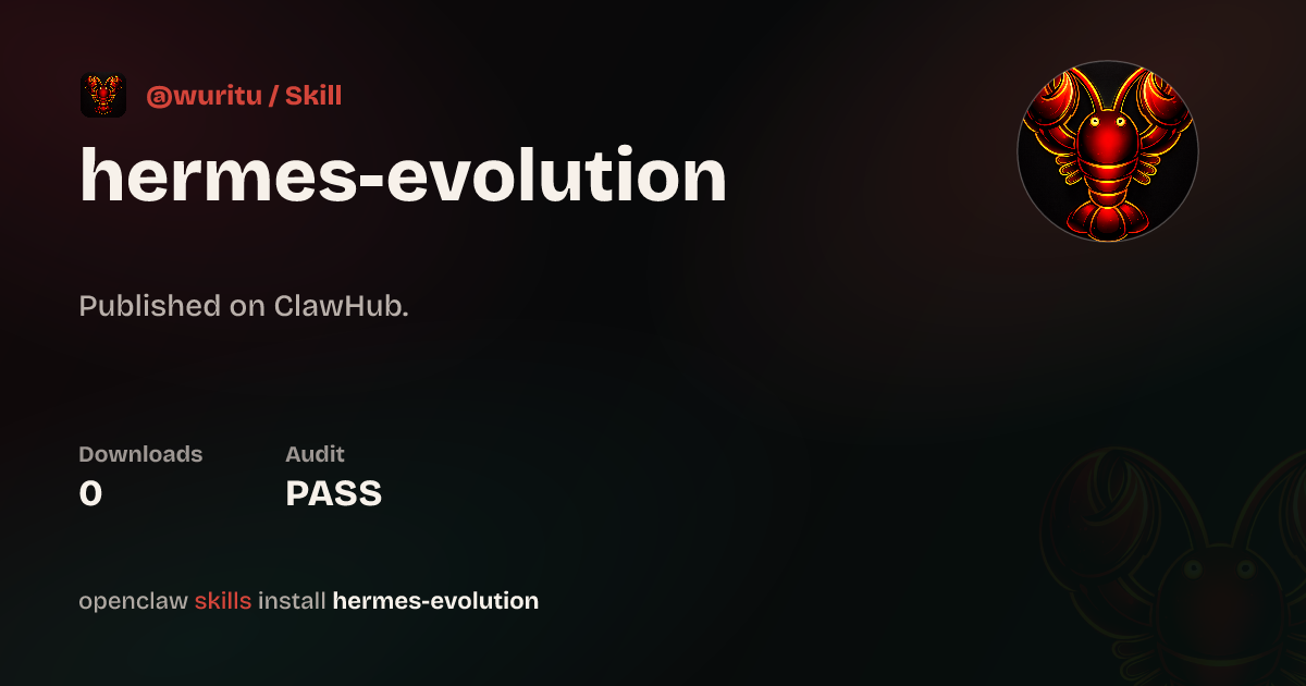 Static analysis security · Hermes Evolution — ClawHub