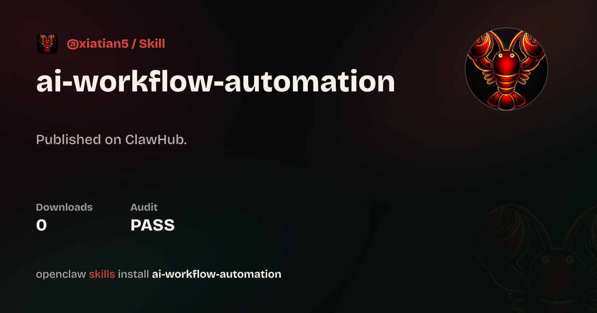 Static analysis security · AI Workflow Automation Expert — ClawHub