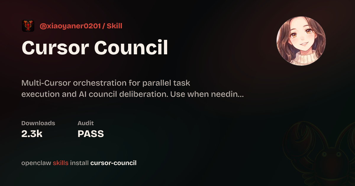 Cursor Council — ClawHub