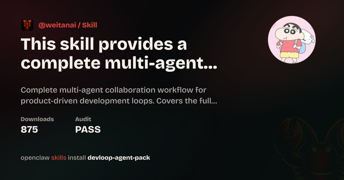 This skill provides a complete multi-agent collaboration system for ...