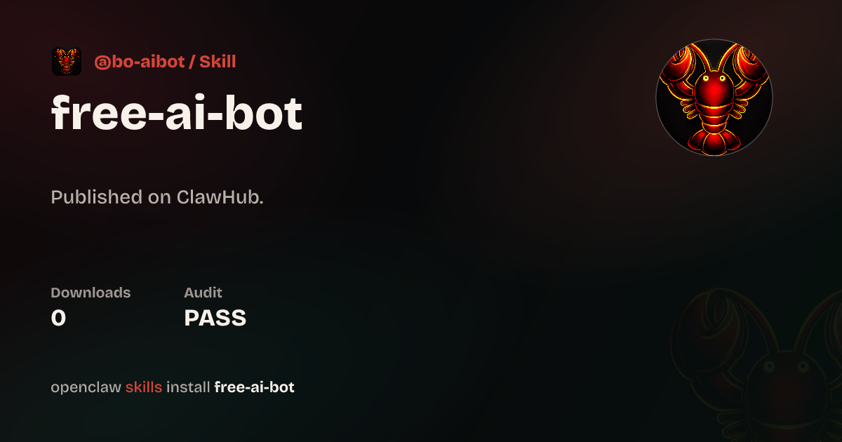 Slug Bot Static analysis security · Free AI Bot — ClawHub