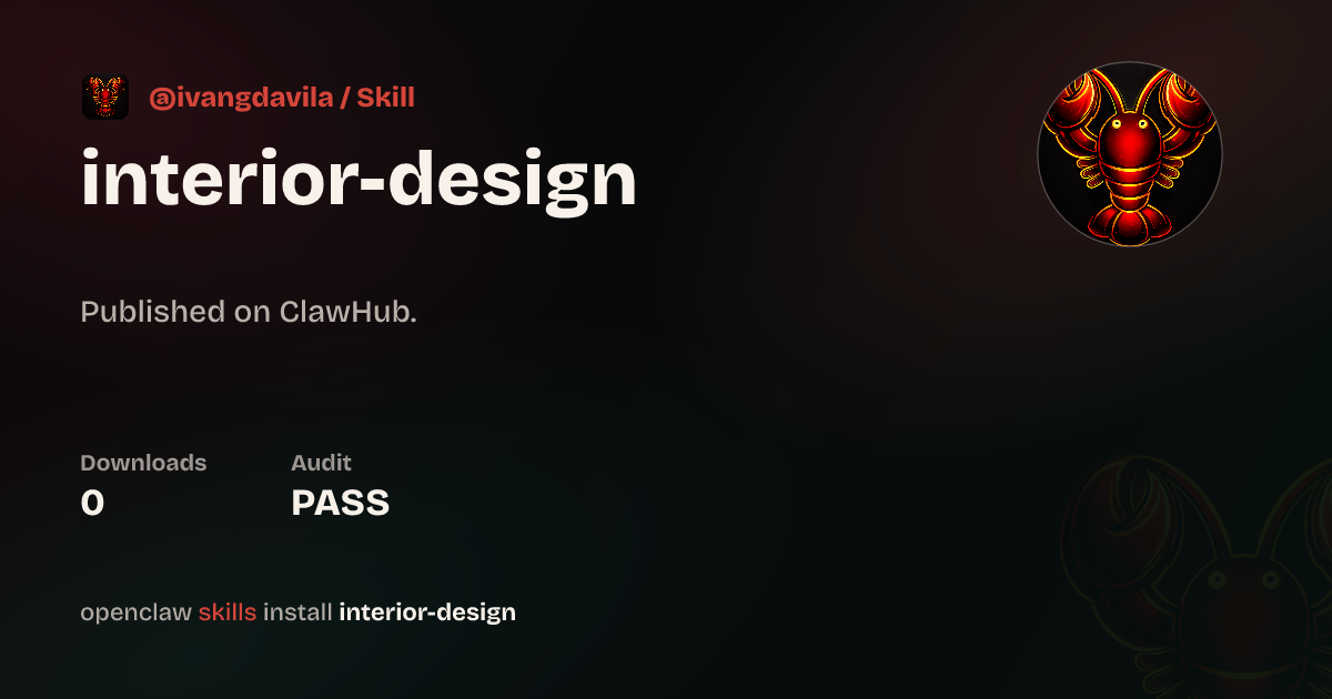 VirusTotal security · Interior Design — ClawHub