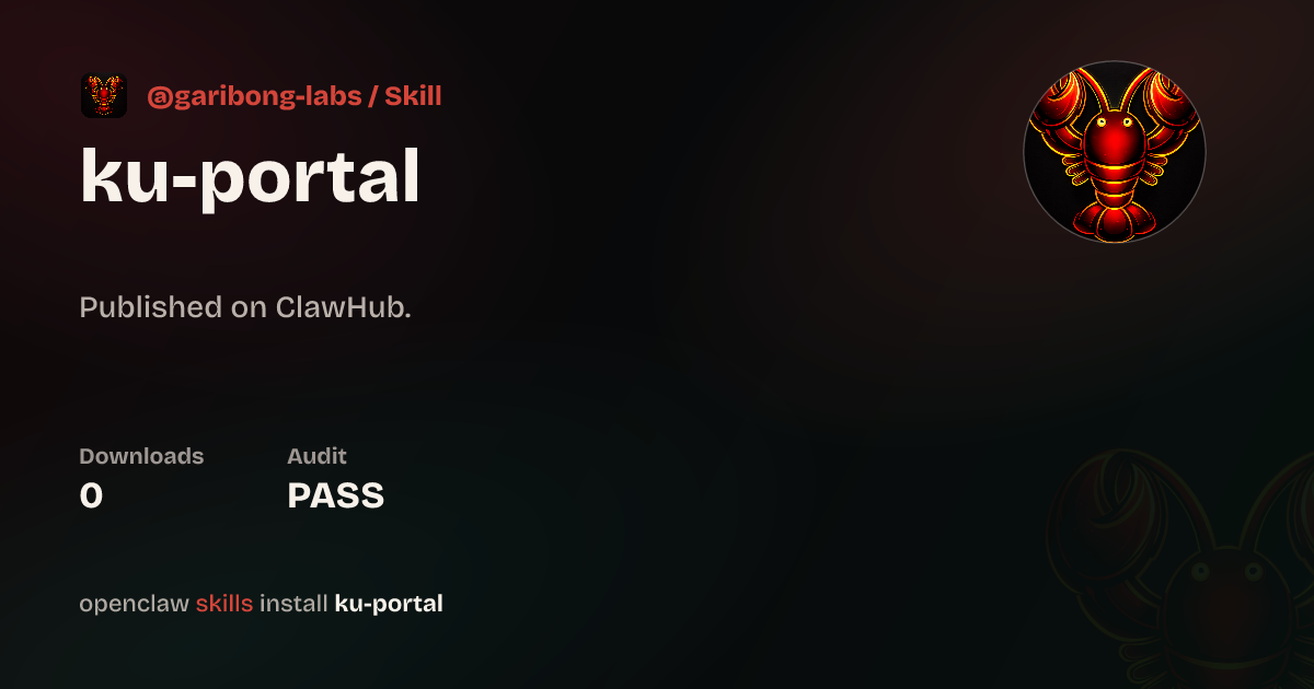 Ku Log In KU Portal — ClawHub