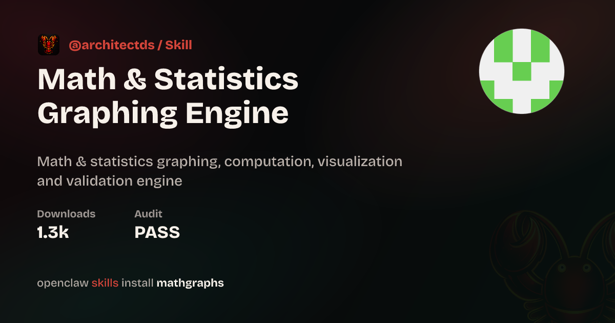 Math Owner Math & Statistics Graphing Engine — ClawHub