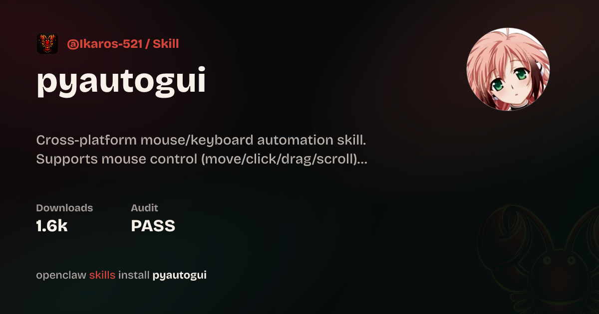pyautogui — ClawHub