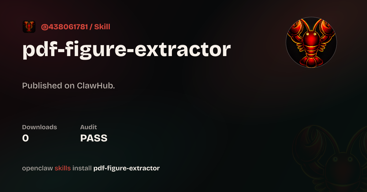 Pdf Figure Extractor — ClawHub