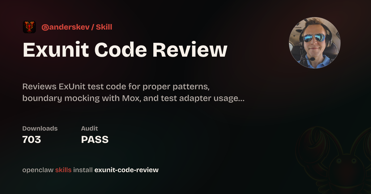 Exunit Code Review — ClawHub