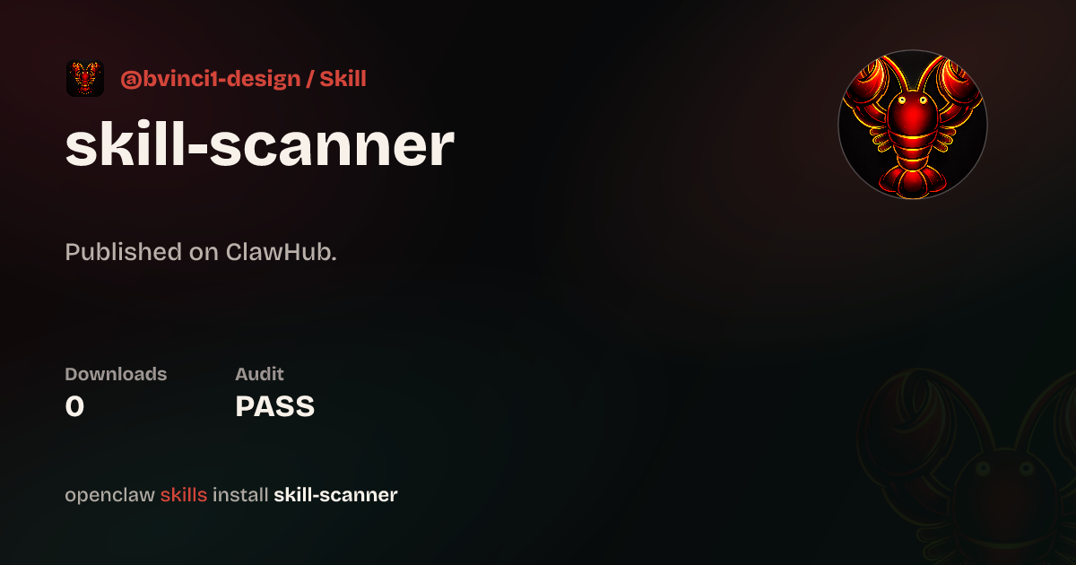 skill-scanner — ClawHub