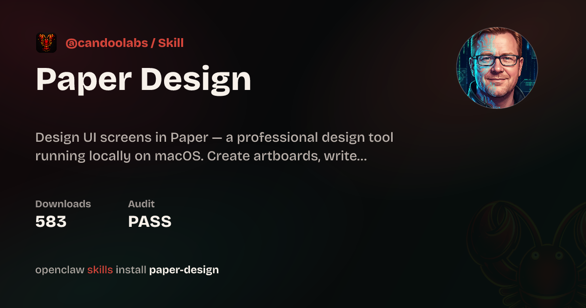 Paper Design — ClawHub