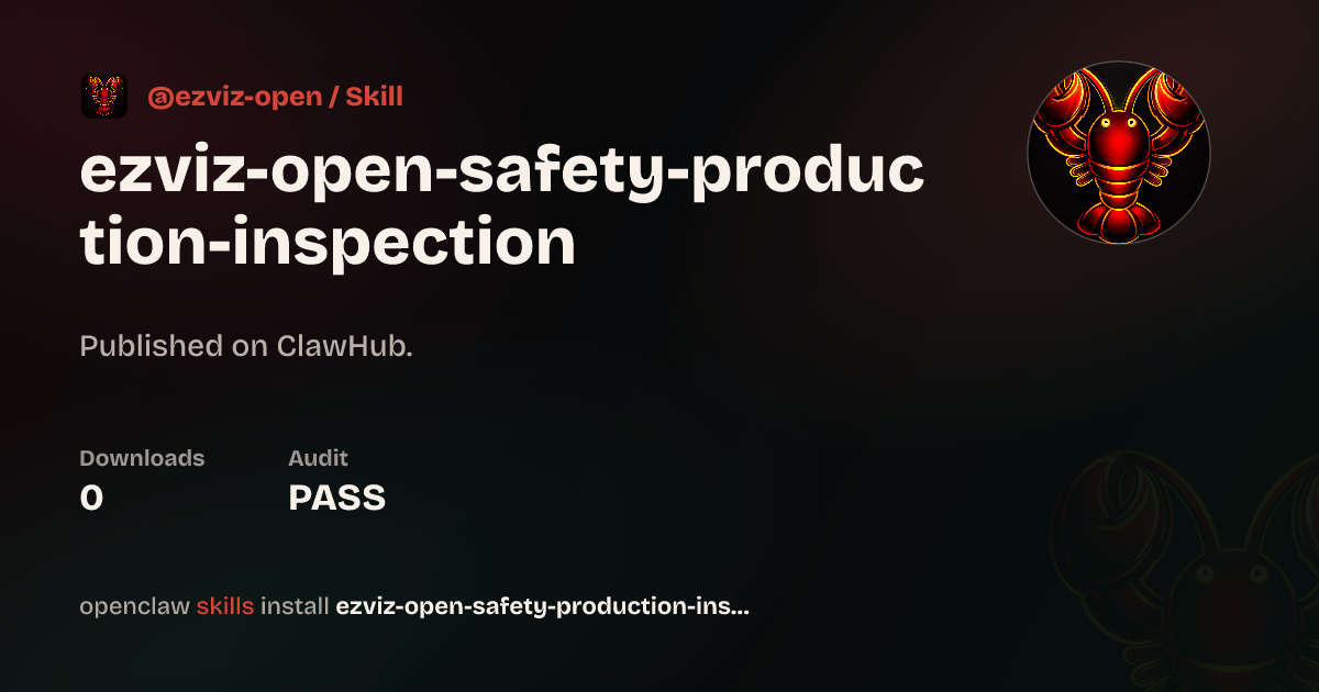 Static analysis security · Ezviz Open Safety Production Inspection ...