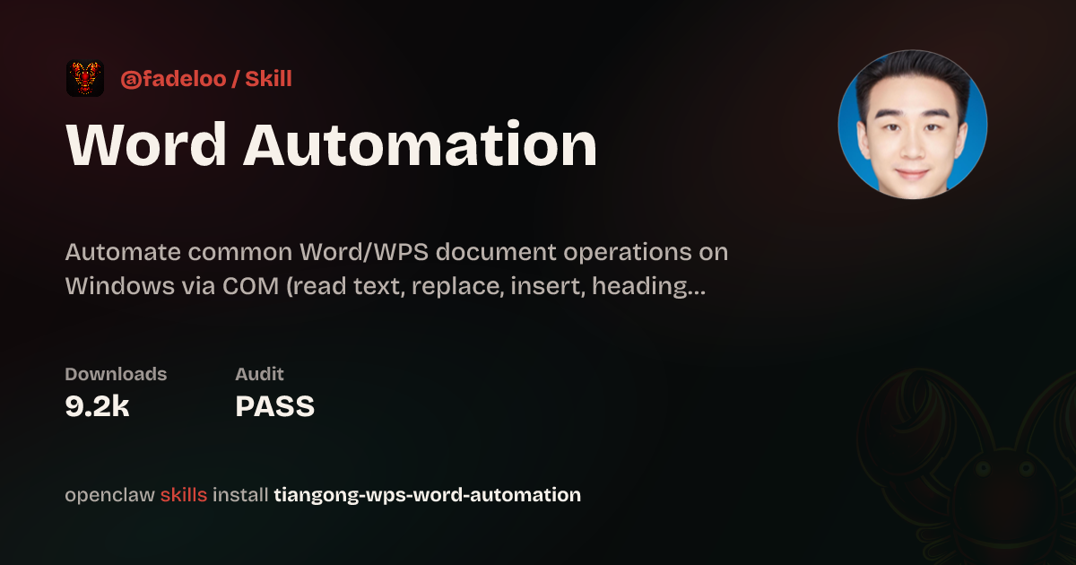 Word Automation — ClawHub