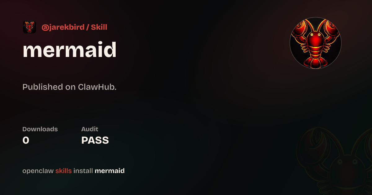 Mermaid Diagrams — ClawHub
