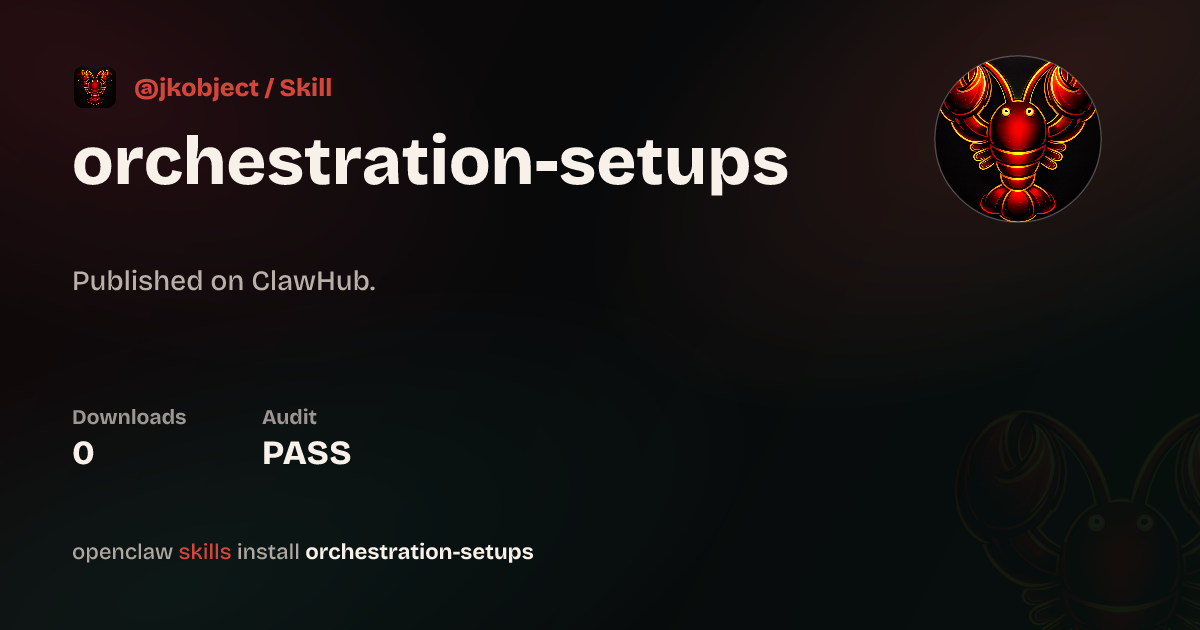 Security audit · high perf orchestration a la oh my codex & gastown ...