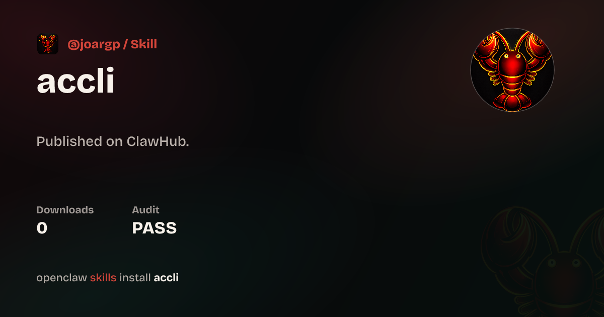 Apple Calendar CLI — ClawHub