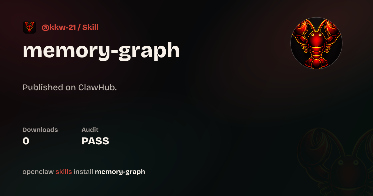 Memory Graph — ClawHub