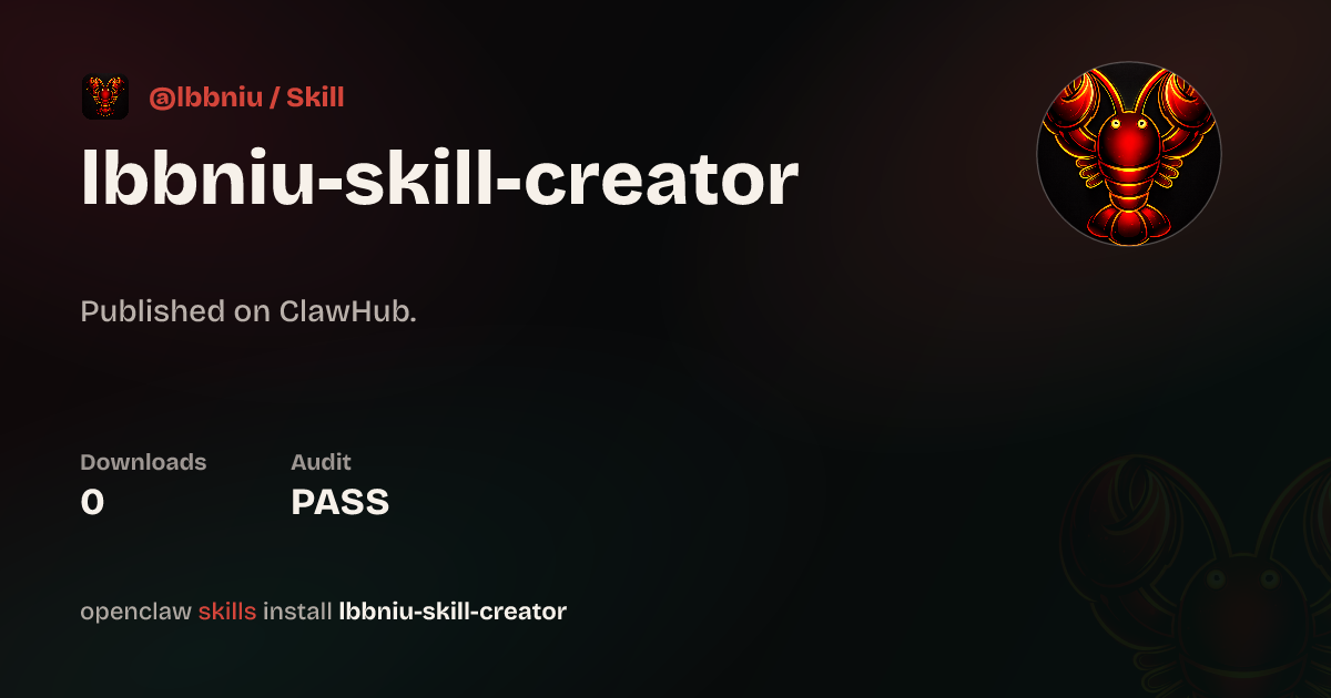 Security audit · skill-creator — ClawHub