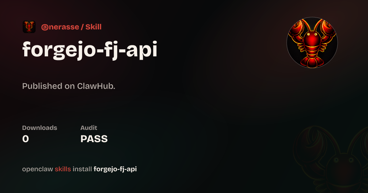 Forgejo Workflow — ClawHub