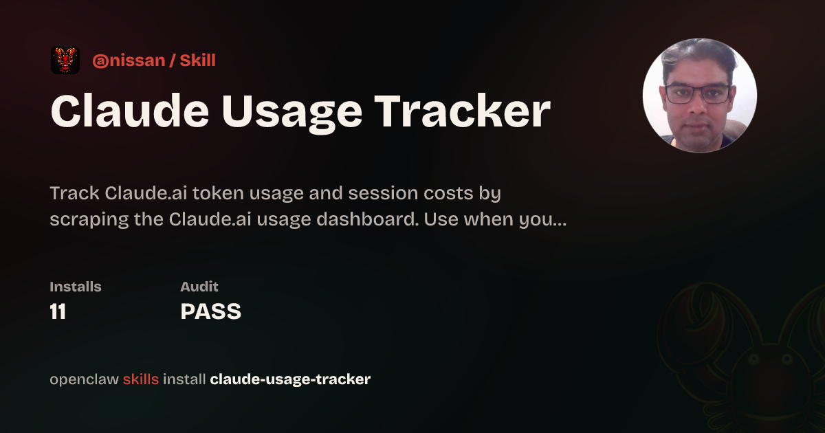 Claude Usage Tracker — ClawHub